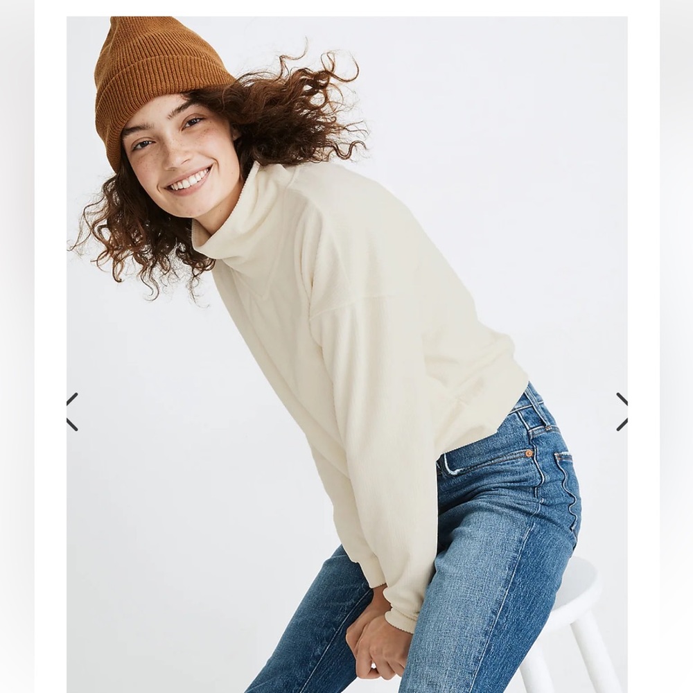 Madewell Corduroy Turtleneck Top - XS